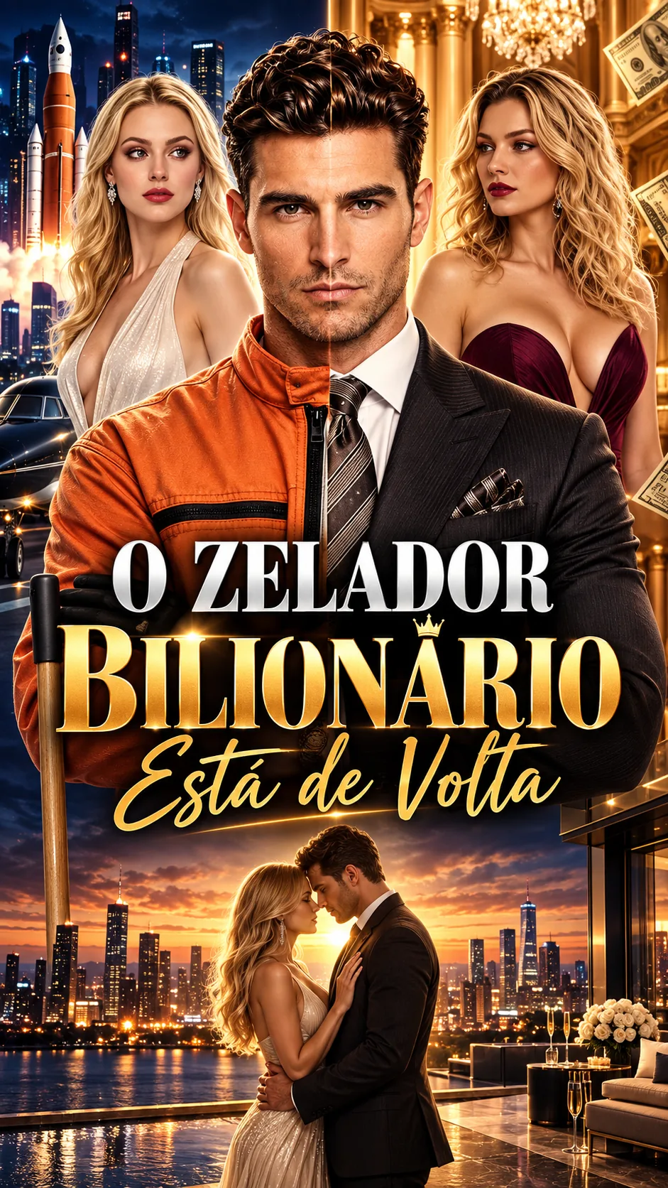 Capa de O Zelador Bilionário Está de Volta