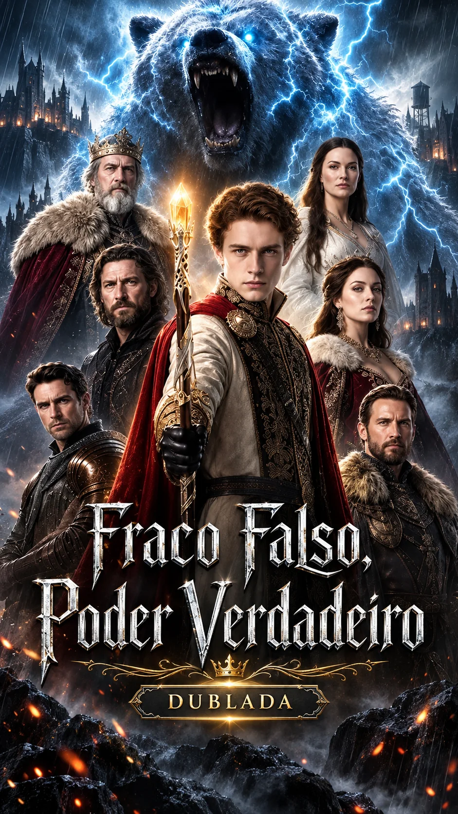 Capa de Fraco Falso, Poder Verdadeiro