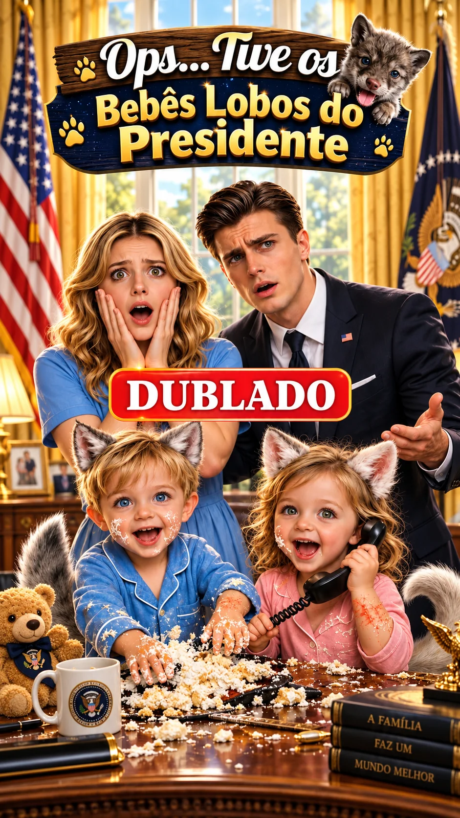 Capa de Ops... Tive os Bebês Lobos do Presidente