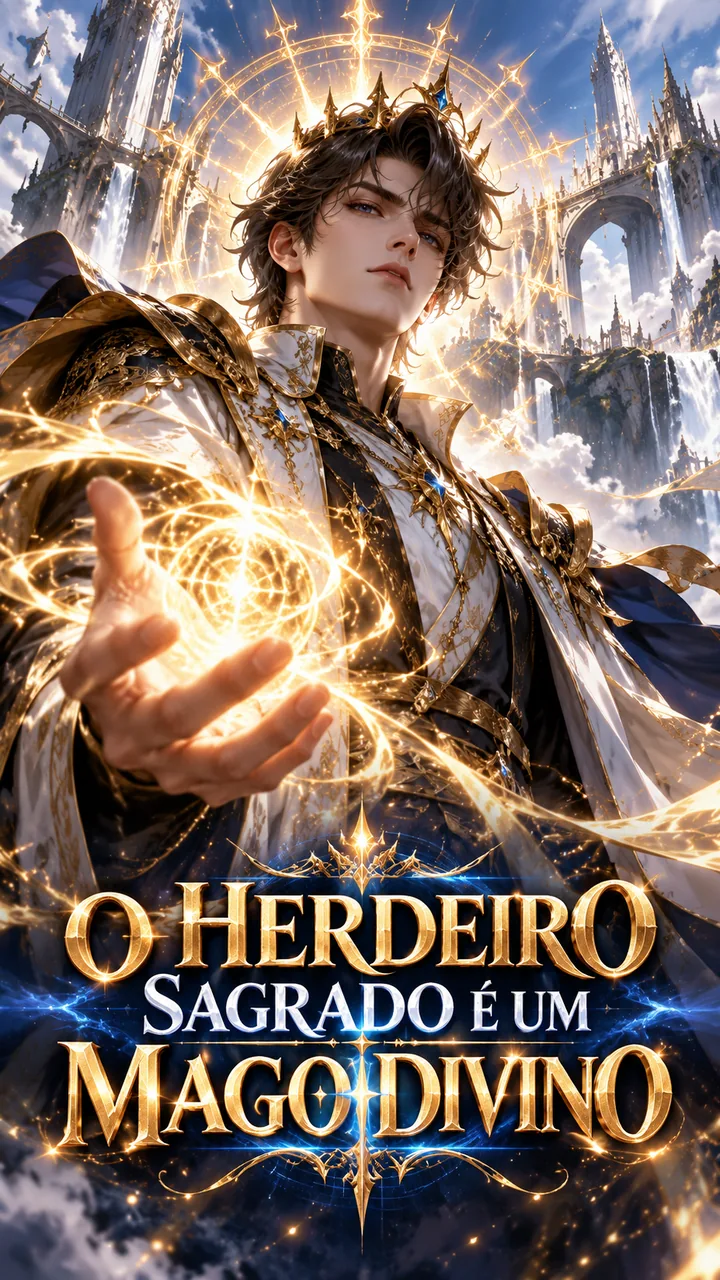 Capa de O HERDEIRO SAGRADO É UM MAGO DIVINO