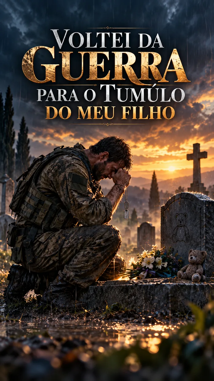 Capa de VOLTEI DA GUERRA PARA O TUMÚLO DO MEU FILHO