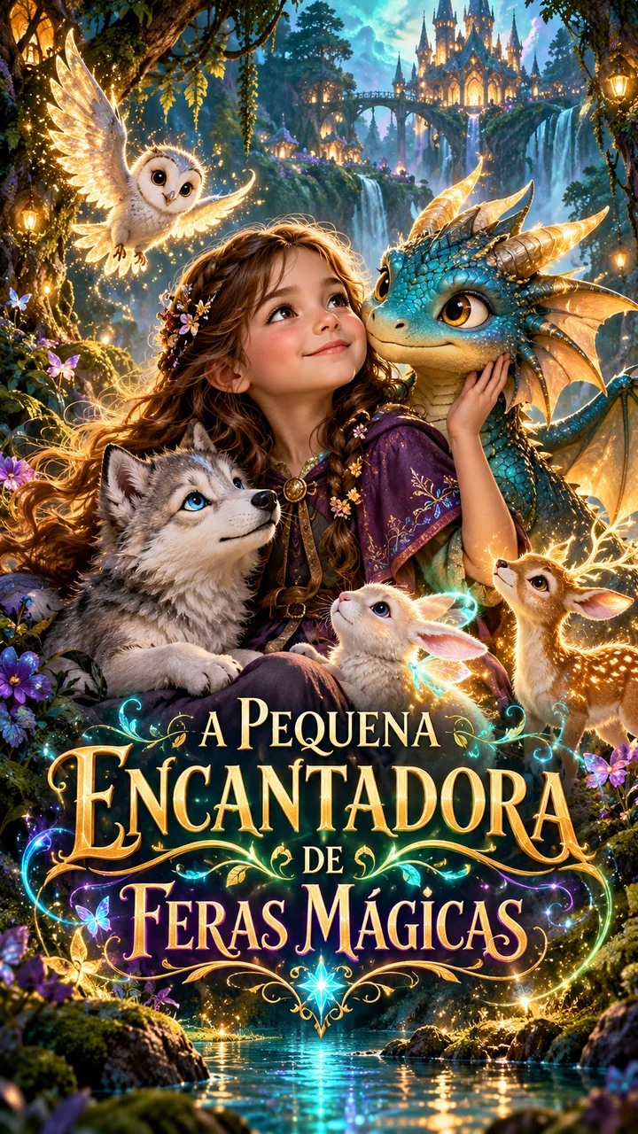 Capa de A PEQUENA ENCANTADORA DE FERAS MÁGICAS
