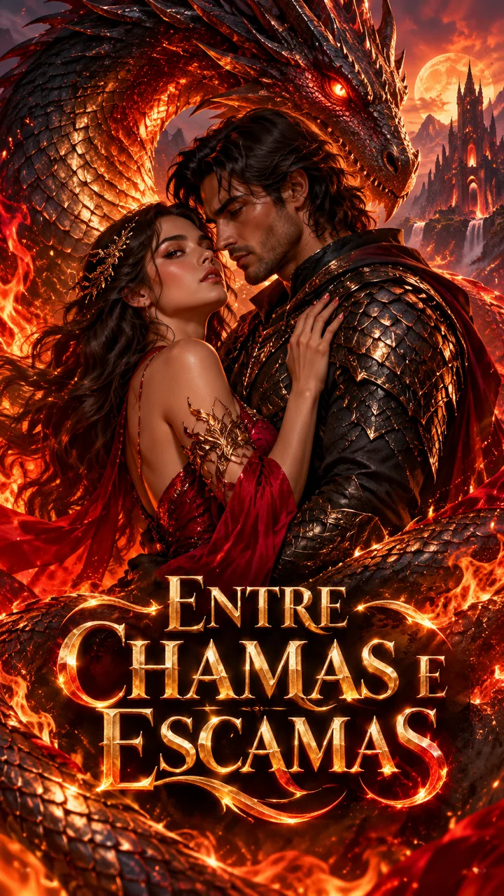 Capa de ENTRE CHAMAS E ESCAMAS