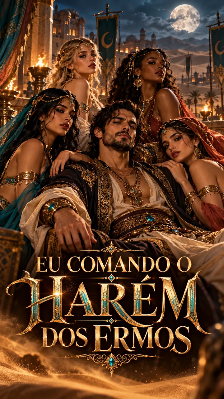 Capa de EU COMANDO O HARÉM DOS ERMOS