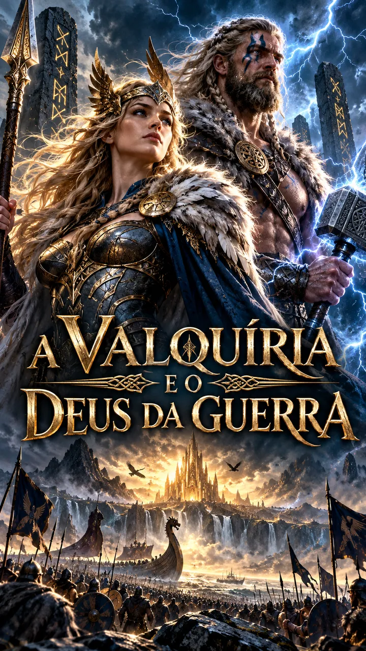 Capa de A VALQUIRIA E O DEUS DA GUERRA